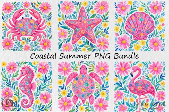 Coastal Summer PNG Bundle: Elevate Your Visual Projects