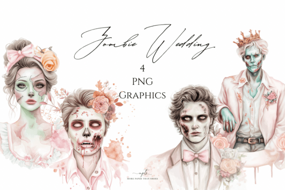 Gothic Bride & Groom Illustrations: A Designer's Guide