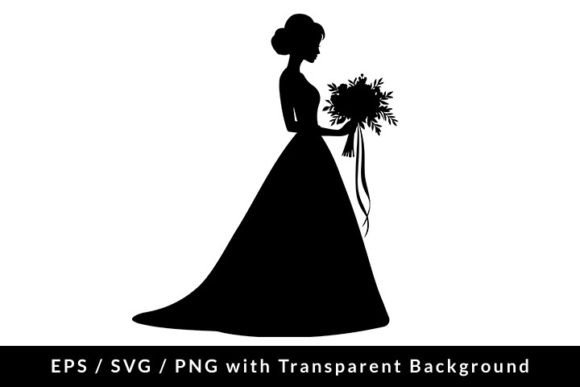 Timeless Elegance: Using Bride Silhouette SVG EPS PNG Designs