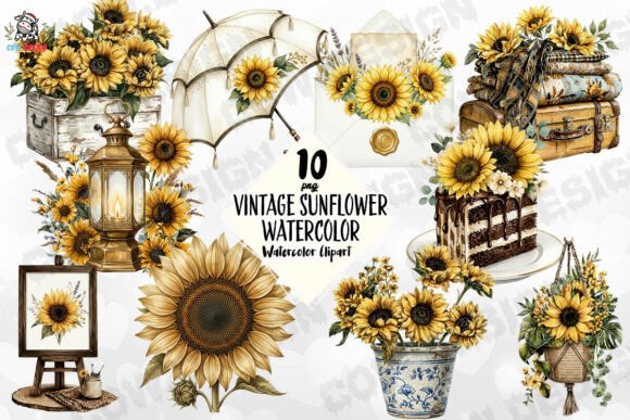Vintage Sunflower Watercolor PNG: A Designer's Guide