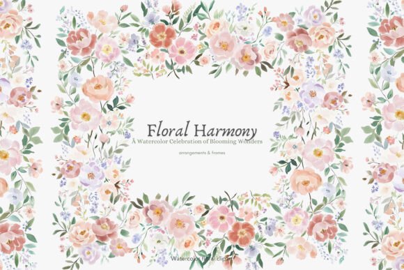 Watercolor Floral Frames & Bouquets Set: A Designer's Guide