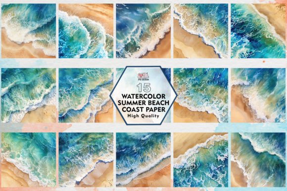 Watercolor Summer Beach Coast Paper: A Designer's Guide
