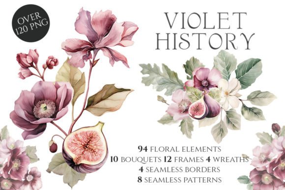 Watercolor Violet History Floral: A Designer's Guide